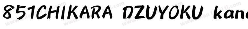 851CHIKARA DZUYOKU kanaA 004字体转换